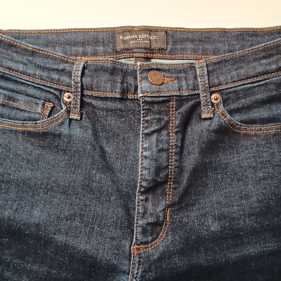 Banana Republic Jeans Size 29/8 Sculpt Skinny Mid Rise Dark Wash - Picture 4 of 9
